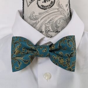 NOEUD PAPILLON BLEU CANARD - 3 TAILLES